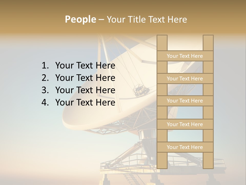 Space Communication Astronomy Telescope PowerPoint Template