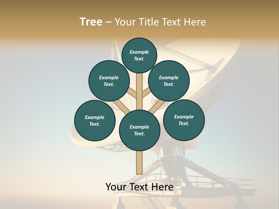 Space Communication Astronomy Telescope PowerPoint Template