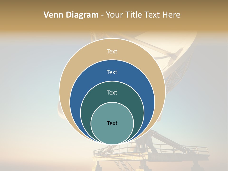 Space Communication Astronomy Telescope PowerPoint Template