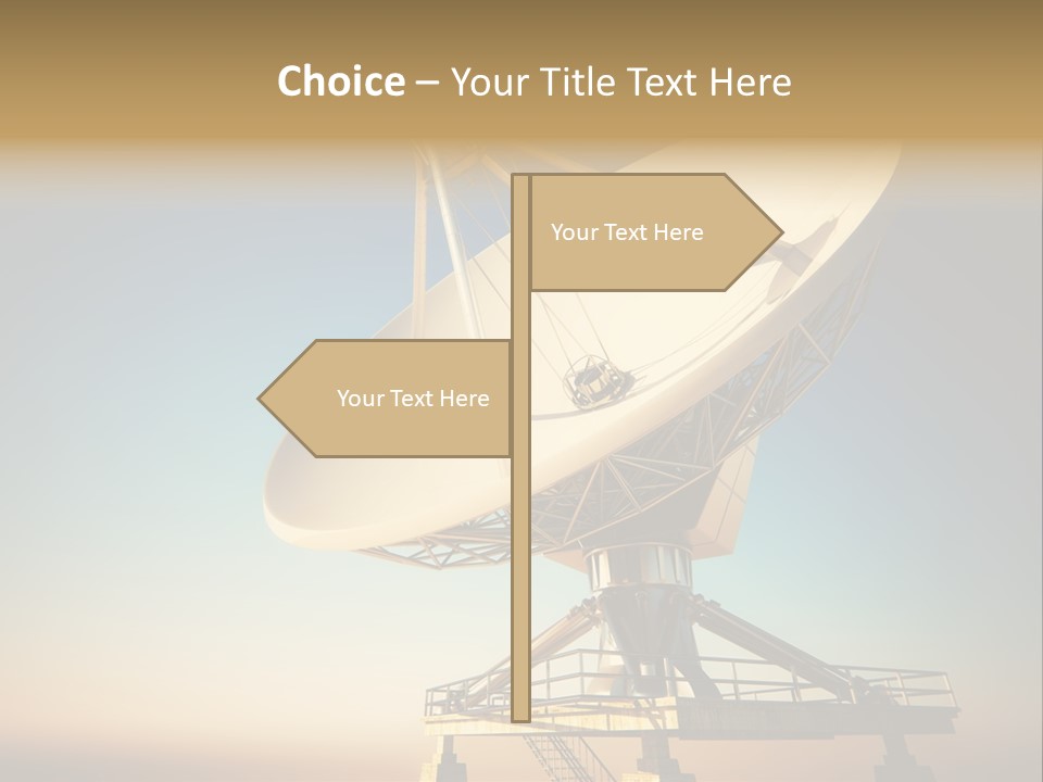 Space Communication Astronomy Telescope PowerPoint Template