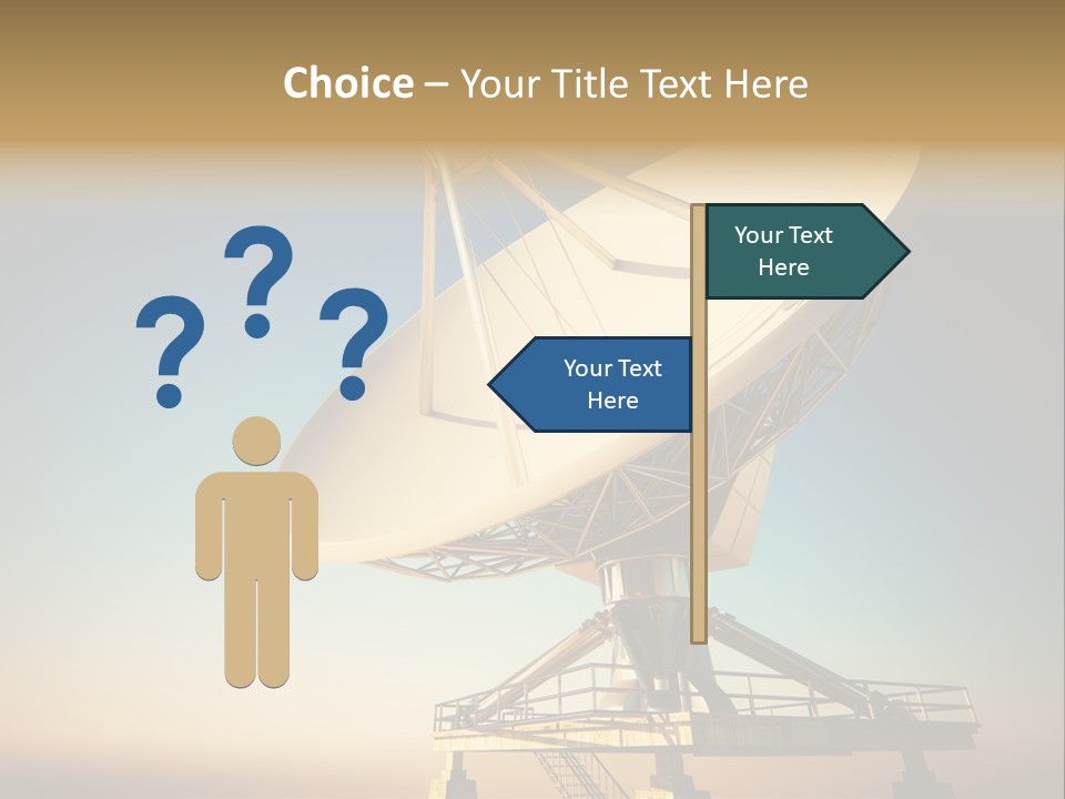 Space Communication Astronomy Telescope PowerPoint Template