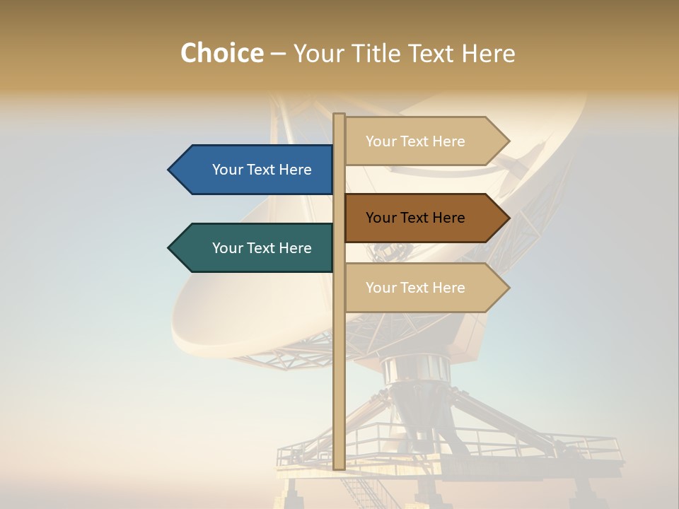 Space Communication Astronomy Telescope PowerPoint Template