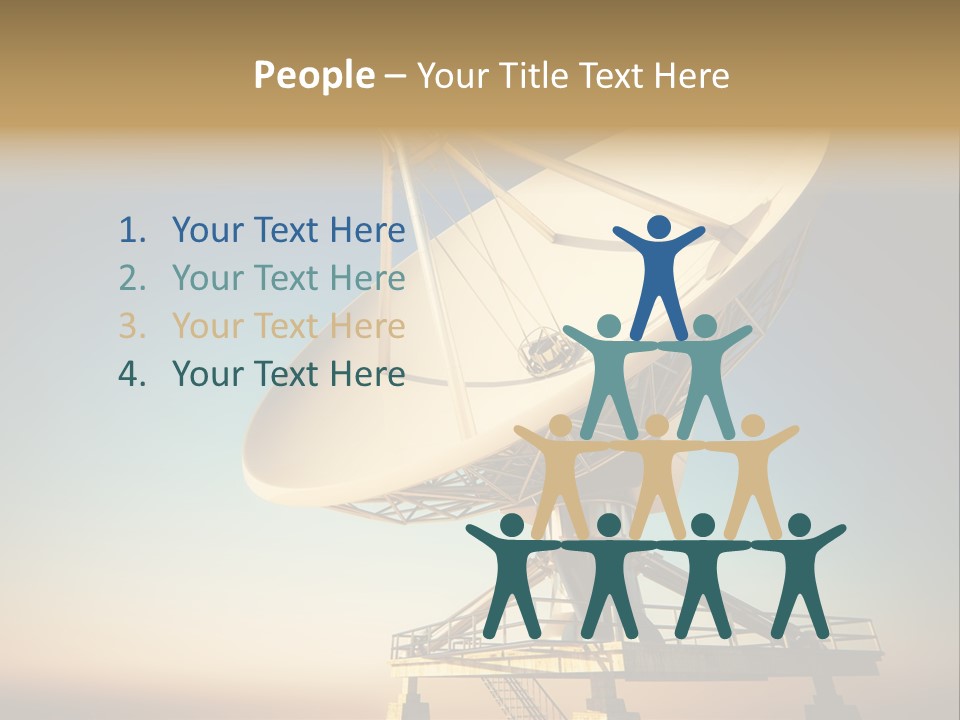 Space Communication Astronomy Telescope PowerPoint Template