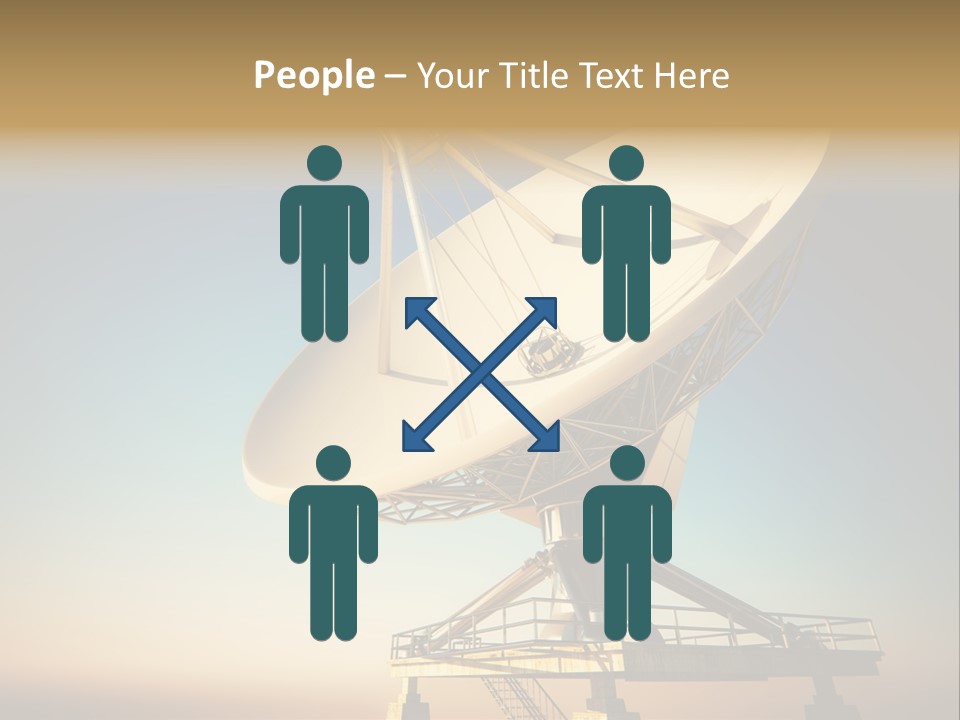 Space Communication Astronomy Telescope PowerPoint Template