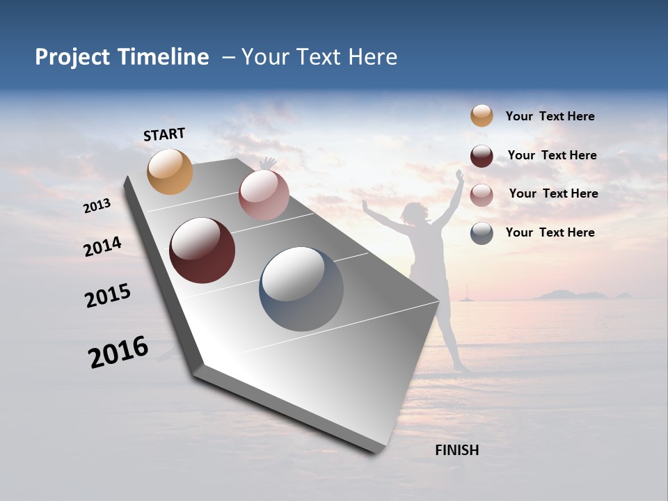 Sun Emotional Coast PowerPoint Template