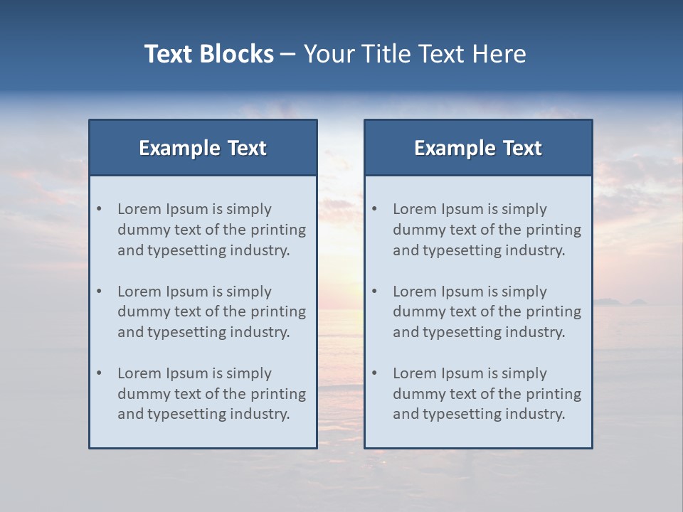 Sun Emotional Coast PowerPoint Template