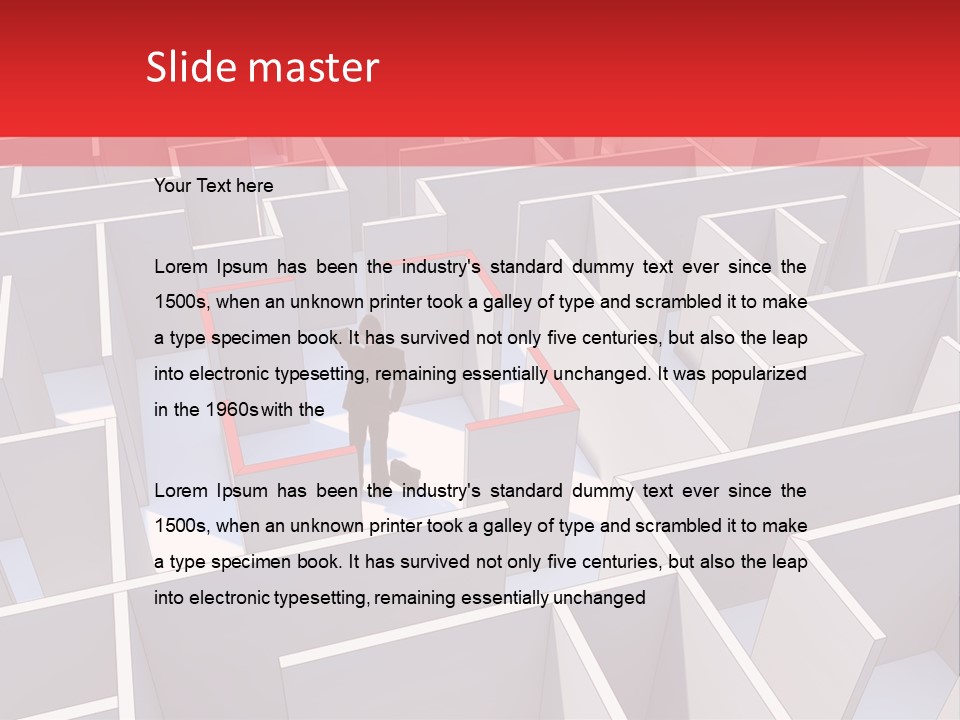 Nobody Reflection Sign PowerPoint Template