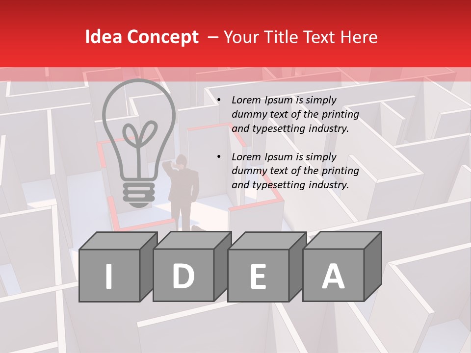 Nobody Reflection Sign PowerPoint Template