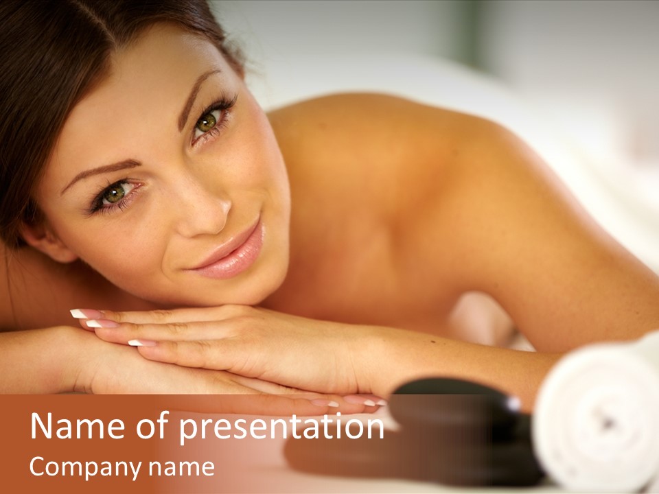 Spine Lovely Massage PowerPoint Template