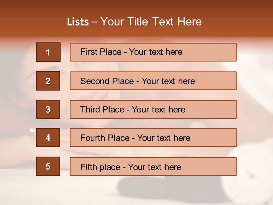 Spine Lovely Massage PowerPoint Template