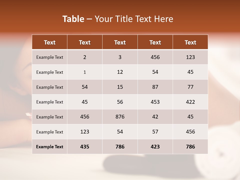 Spine Lovely Massage PowerPoint Template