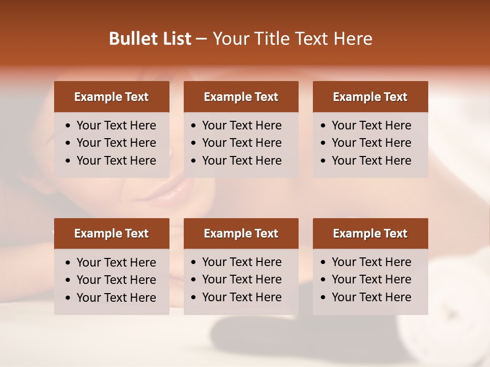 Spine Lovely Massage PowerPoint Template
