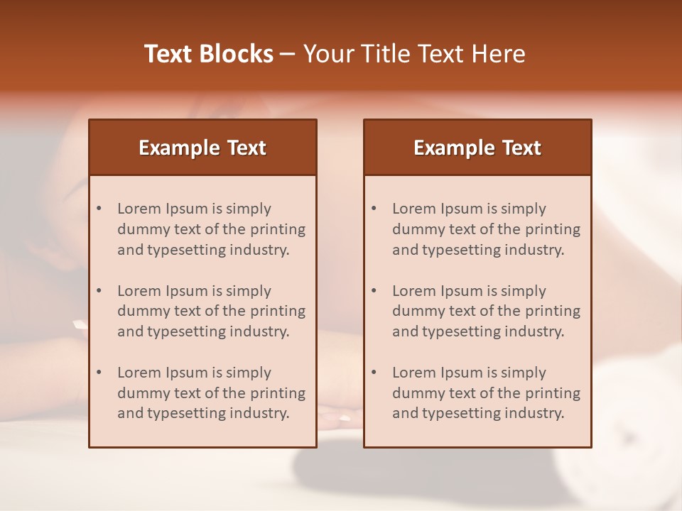 Spine Lovely Massage PowerPoint Template