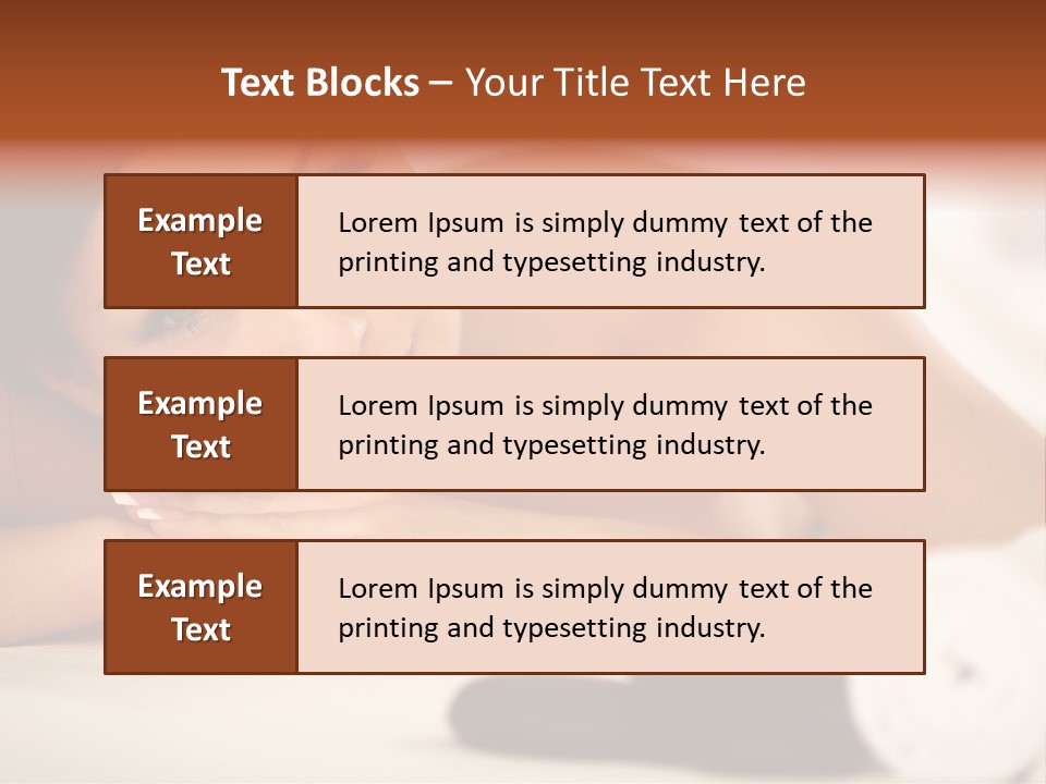 Spine Lovely Massage PowerPoint Template