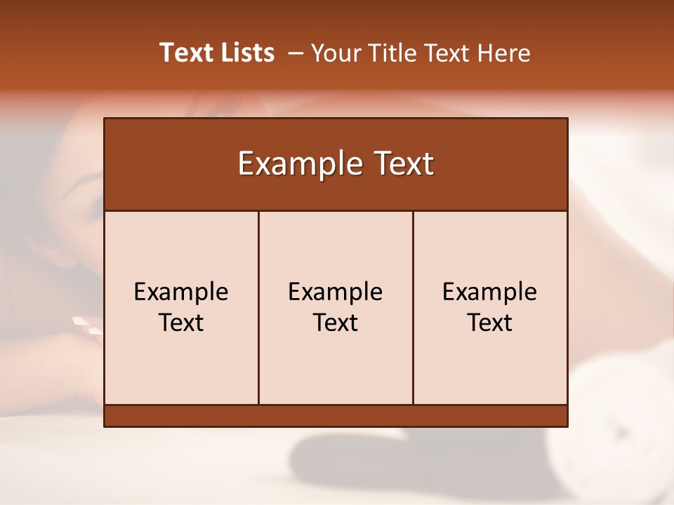 Spine Lovely Massage PowerPoint Template