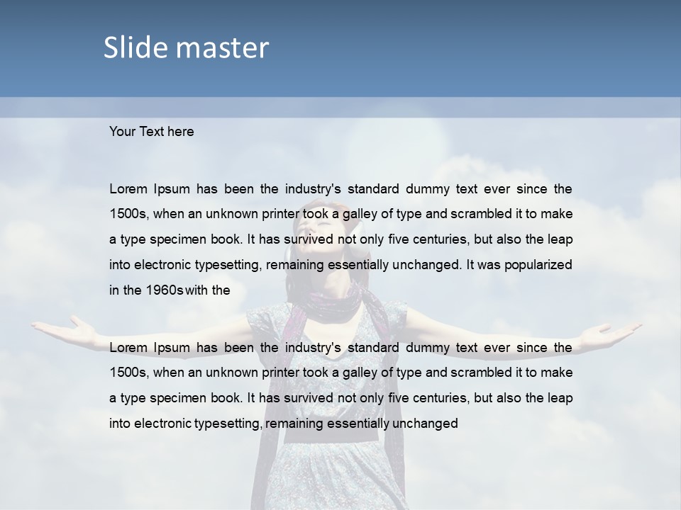 Caucasian Idea Nature PowerPoint Template