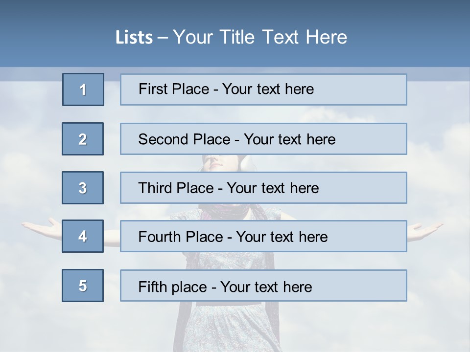 Caucasian Idea Nature PowerPoint Template