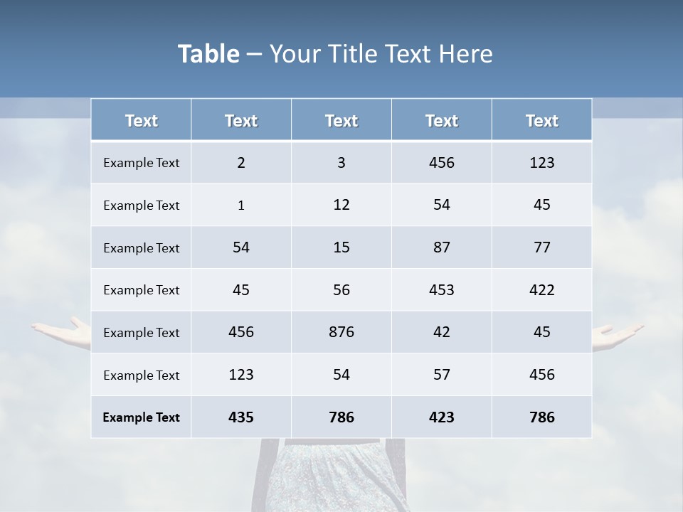Caucasian Idea Nature PowerPoint Template