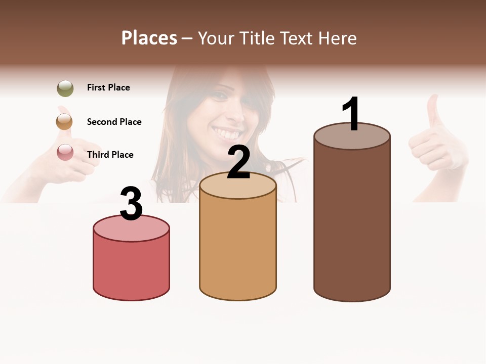 Woman Person Billboard PowerPoint Template