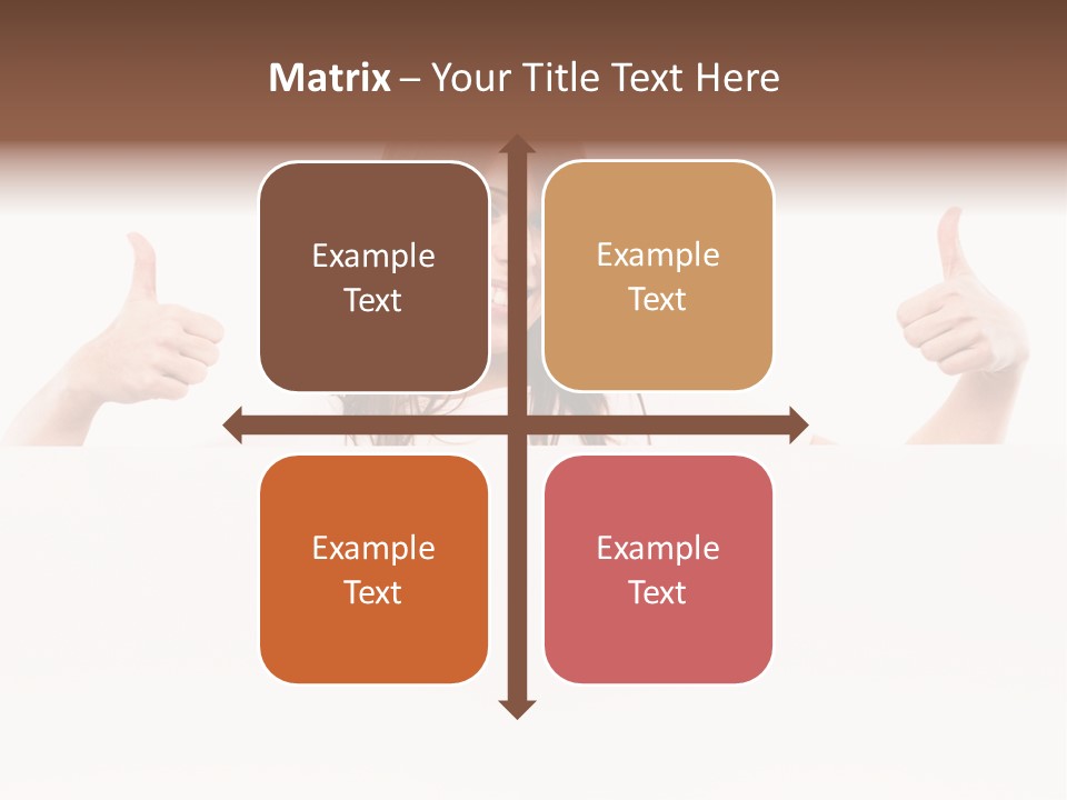 Woman Person Billboard PowerPoint Template