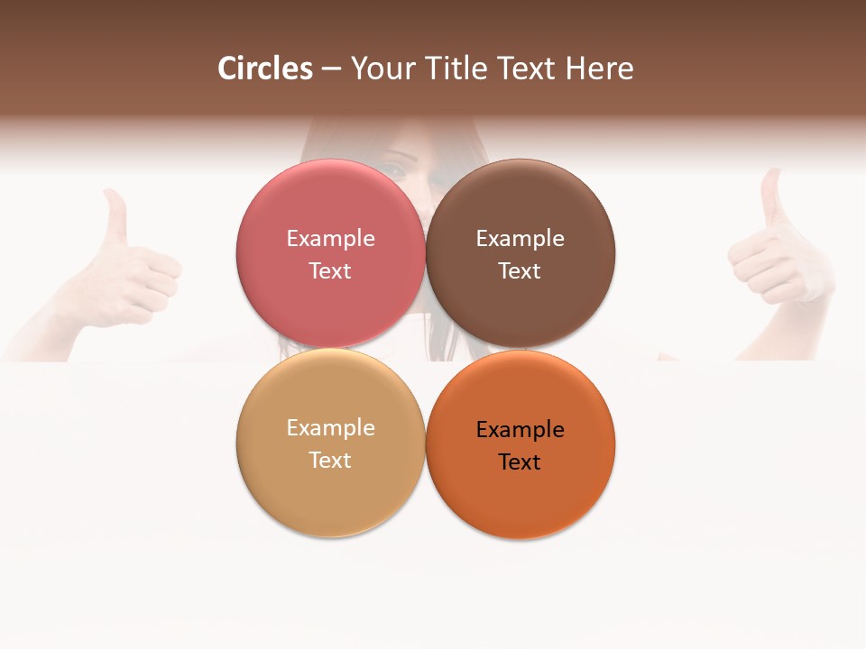 Woman Person Billboard PowerPoint Template