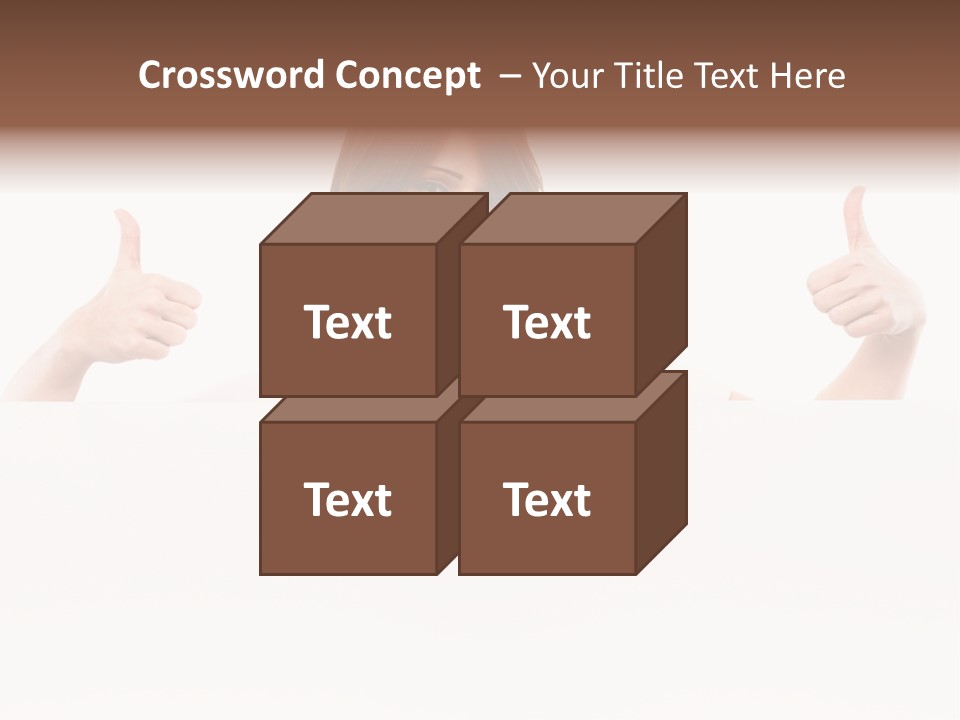 Woman Person Billboard PowerPoint Template