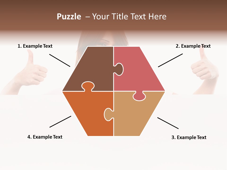 Woman Person Billboard PowerPoint Template