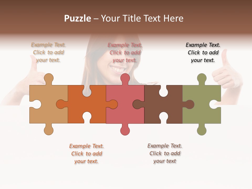 Woman Person Billboard PowerPoint Template