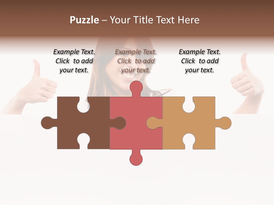 Woman Person Billboard PowerPoint Template