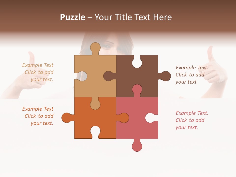 Woman Person Billboard PowerPoint Template