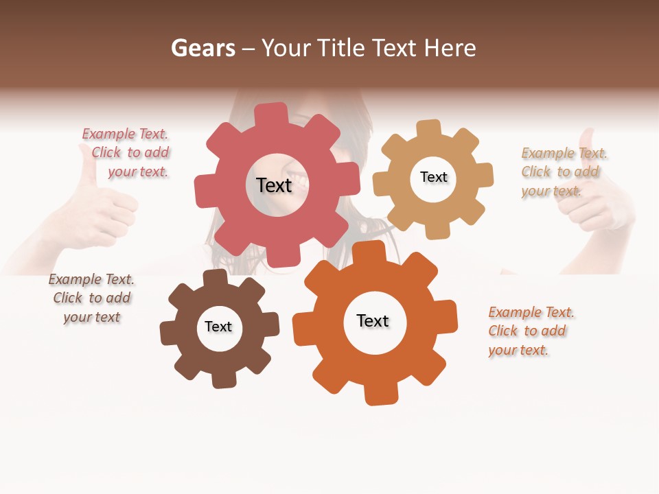 Woman Person Billboard PowerPoint Template