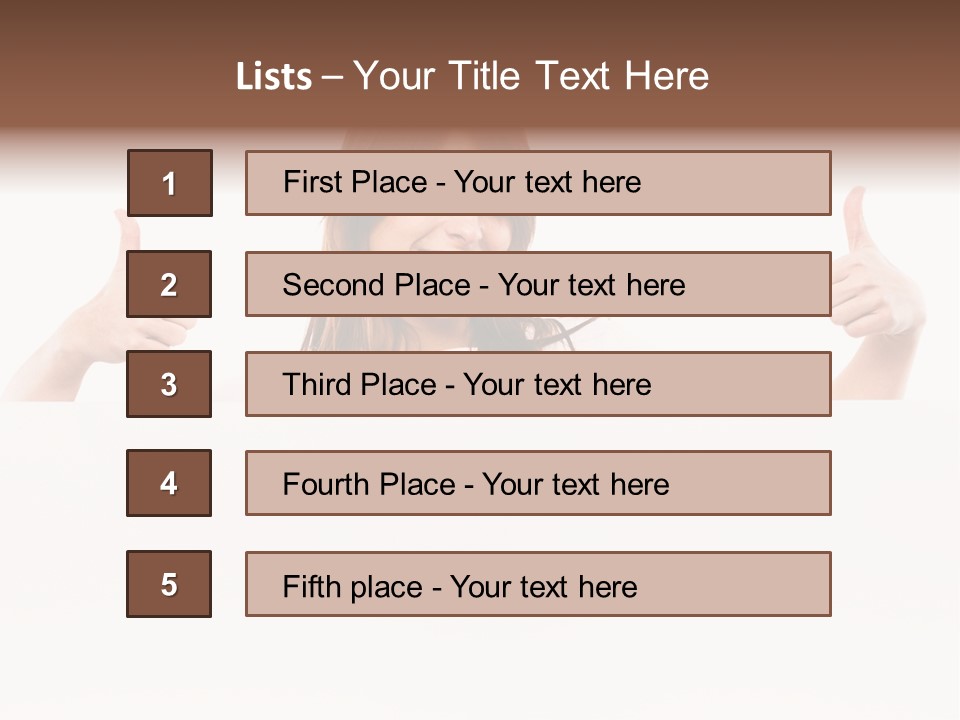 Woman Person Billboard PowerPoint Template