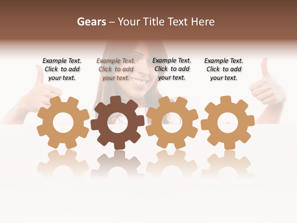 Woman Person Billboard PowerPoint Template