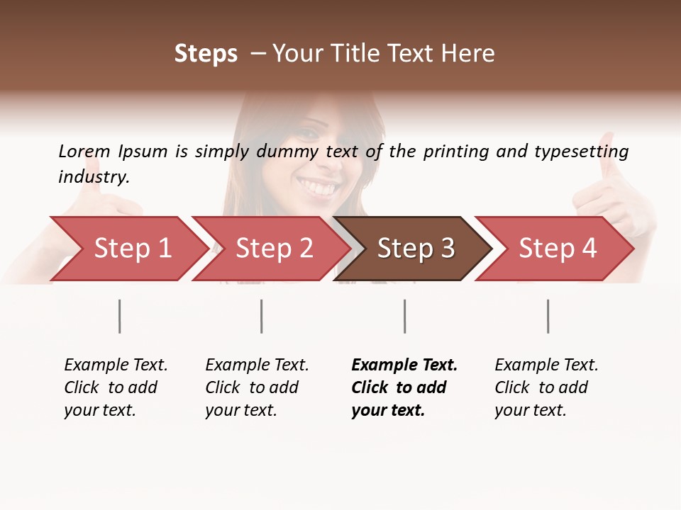 Woman Person Billboard PowerPoint Template