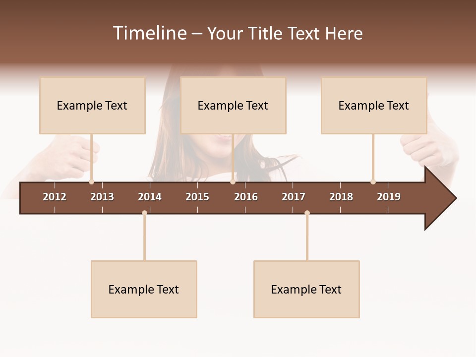 Woman Person Billboard PowerPoint Template