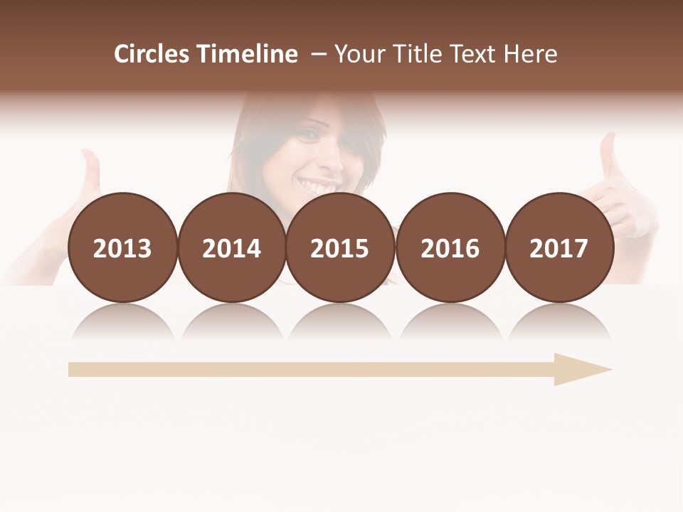 Woman Person Billboard PowerPoint Template