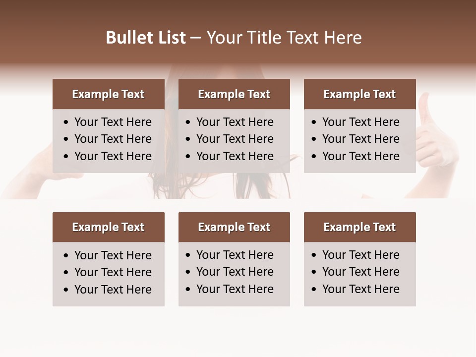 Woman Person Billboard PowerPoint Template