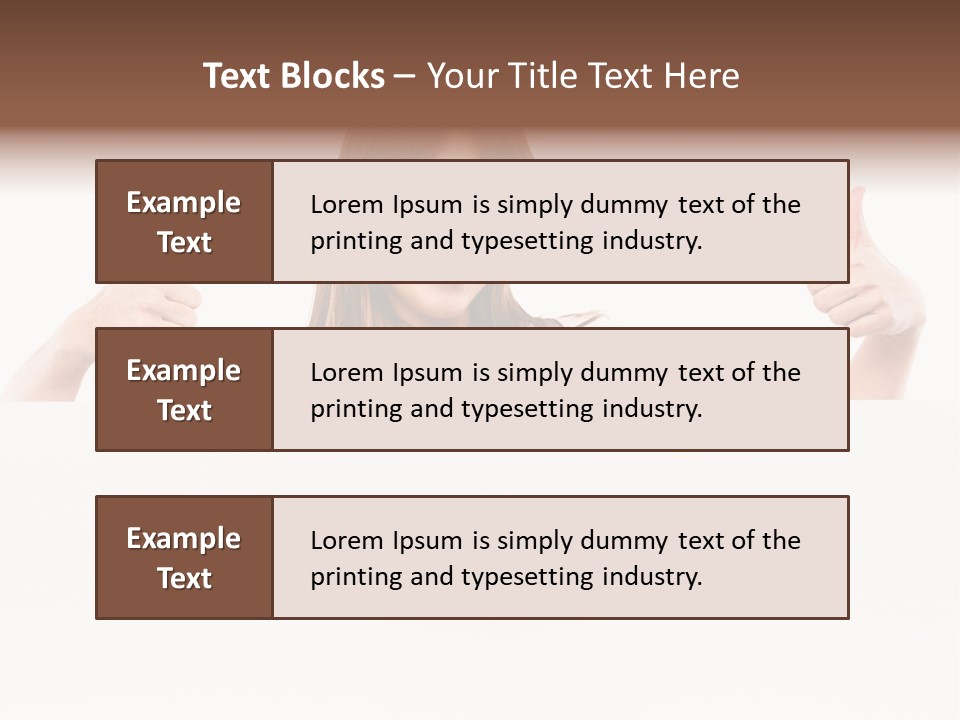Woman Person Billboard PowerPoint Template