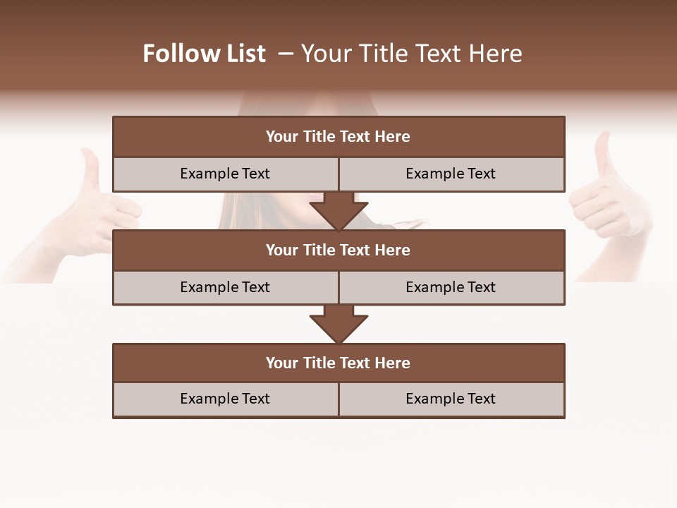 Woman Person Billboard PowerPoint Template