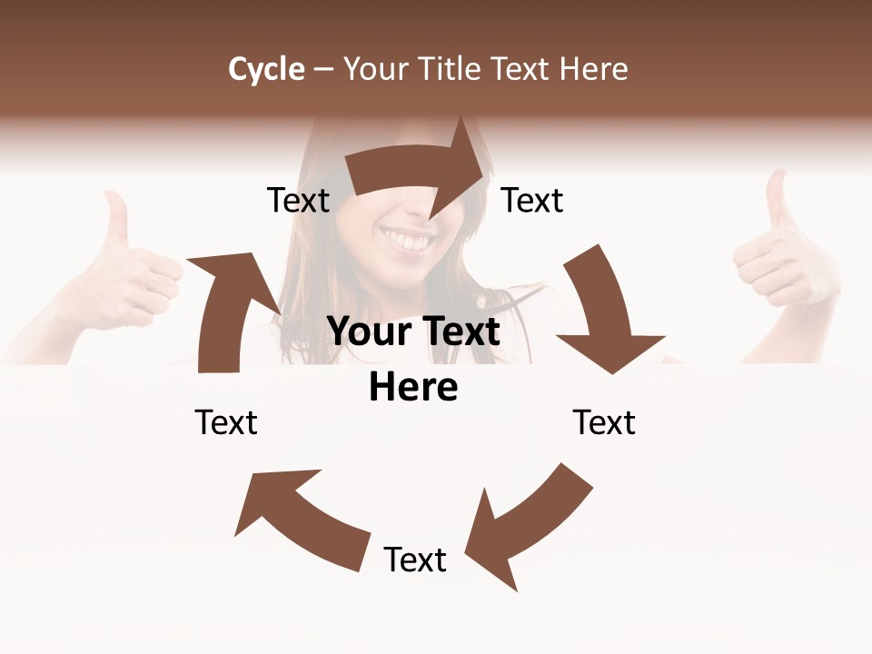 Woman Person Billboard PowerPoint Template