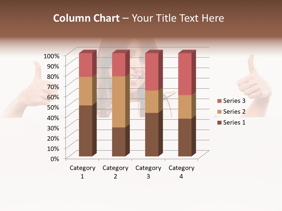 Woman Person Billboard PowerPoint Template