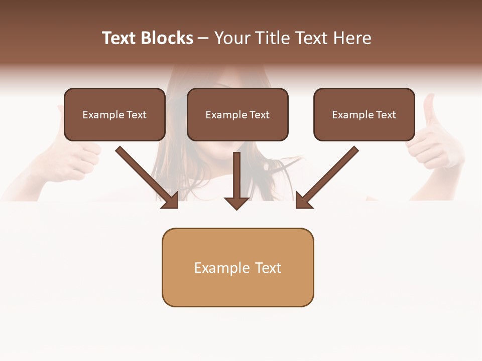 Woman Person Billboard PowerPoint Template