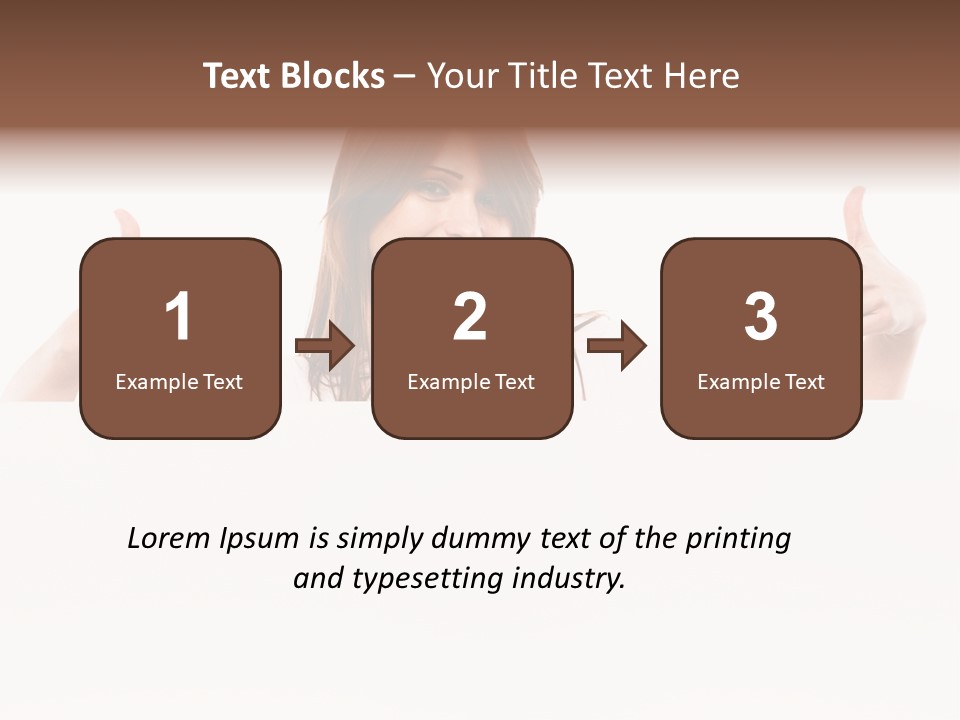 Woman Person Billboard PowerPoint Template