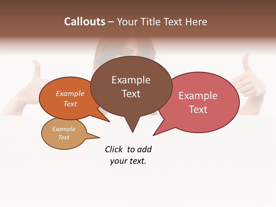 Woman Person Billboard PowerPoint Template