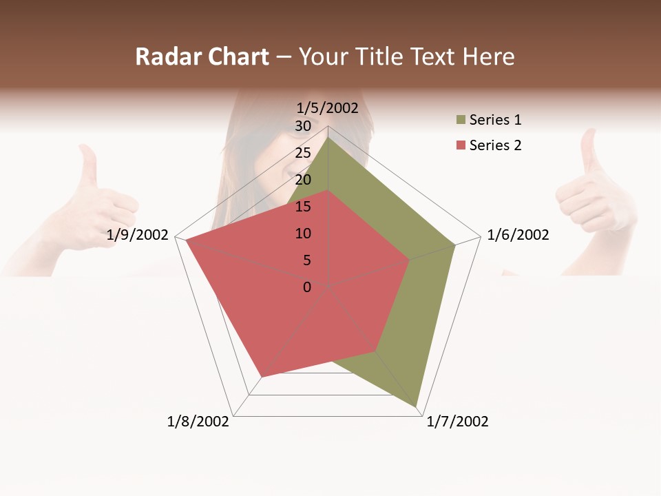 Woman Person Billboard PowerPoint Template