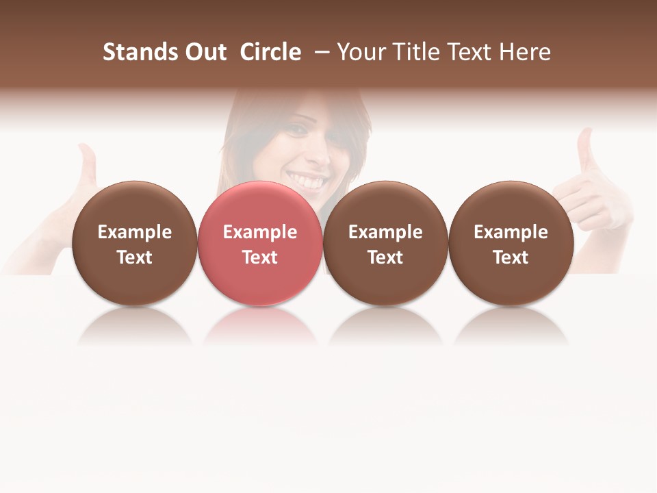 Woman Person Billboard PowerPoint Template