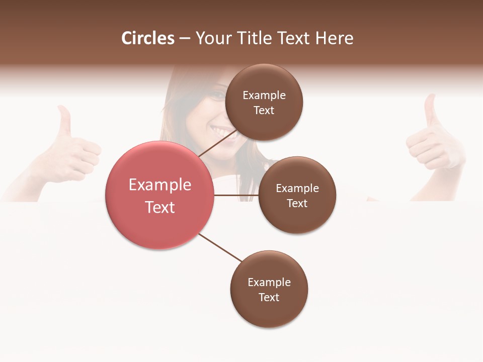 Woman Person Billboard PowerPoint Template