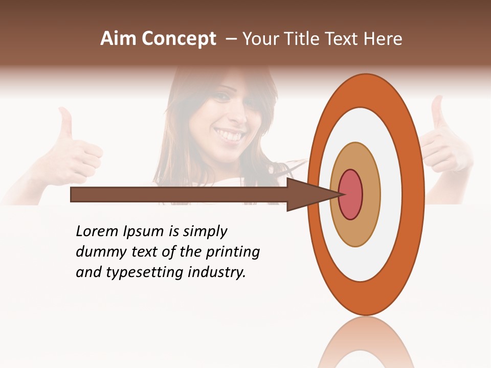 Woman Person Billboard PowerPoint Template