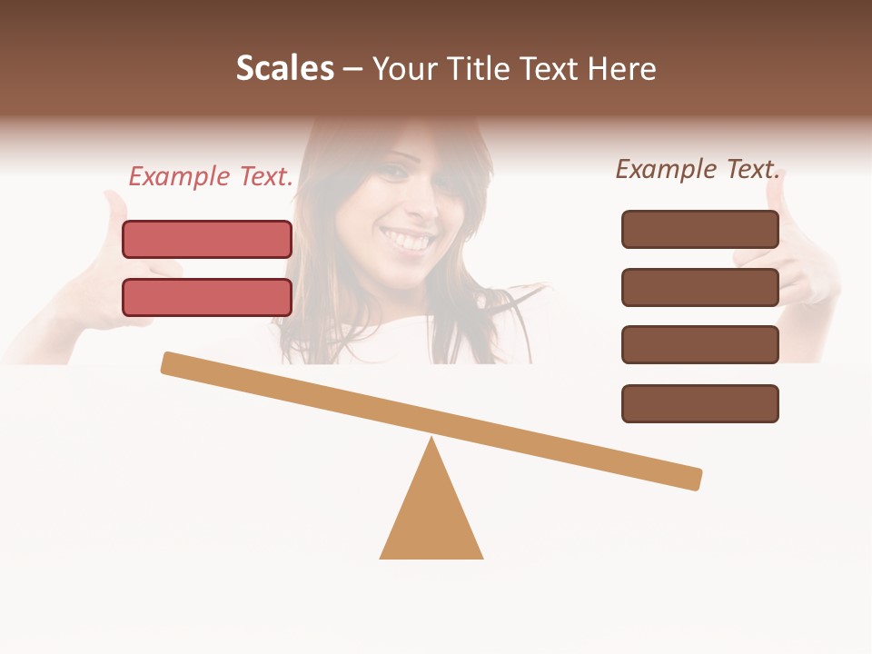 Woman Person Billboard PowerPoint Template