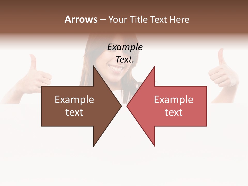 Woman Person Billboard PowerPoint Template